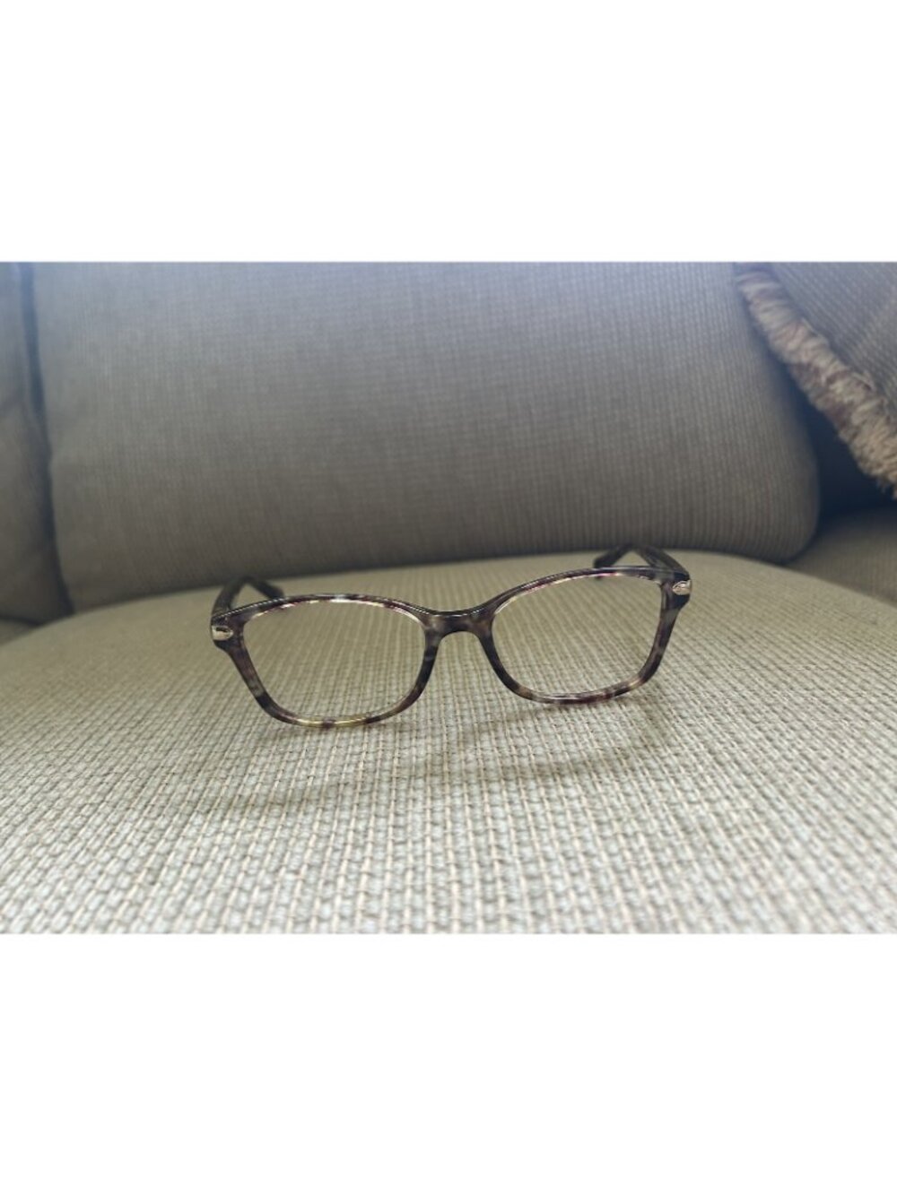 COACH Y2K frames Only Glasses NEW YORK HC6064 5287 Confetti Brown 51/17 135 Fun - Picture 2 of 16